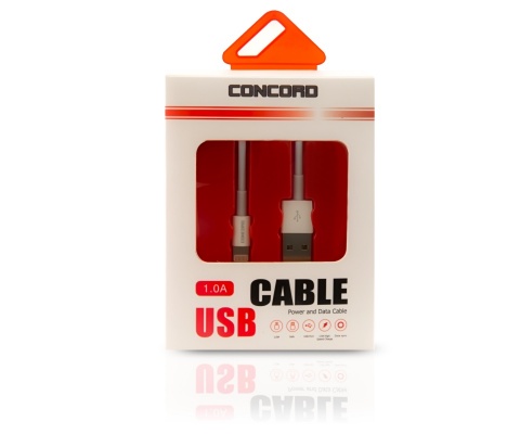 Concord C-733 1 MT 1.0A 3IC Lightning USB Kablo