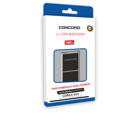 Concord C-1002 Samsung Core 2 / 355 Batarya